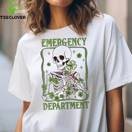 Emergency Department St Patricks Day Skeleton Shirt