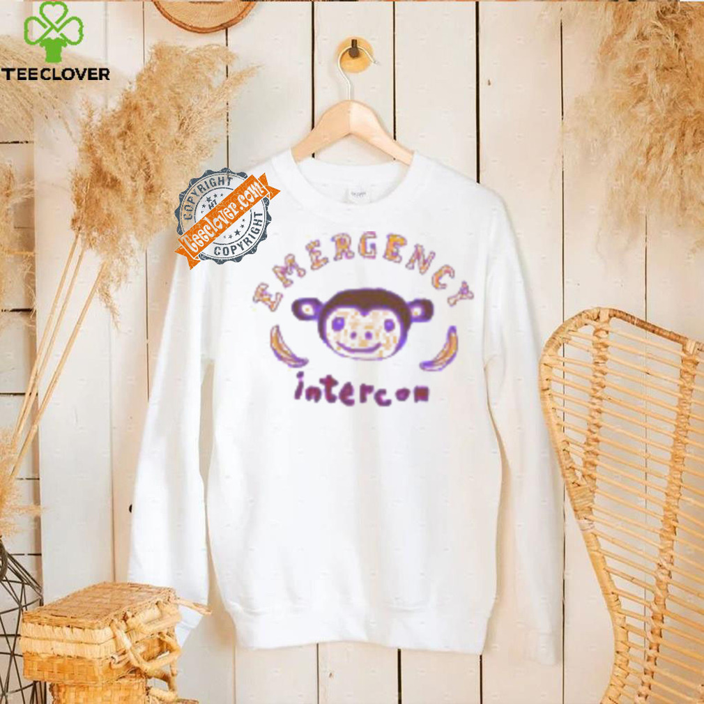 Emergency Intercom Monkey Purple Shirt Emergency Intercom Monkey Purple Shirt