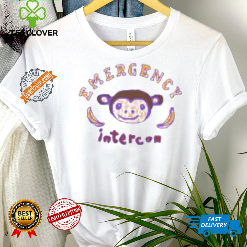 Emergency Intercom Monkey Purple Shirt Emergency Intercom Monkey Purple Shirt