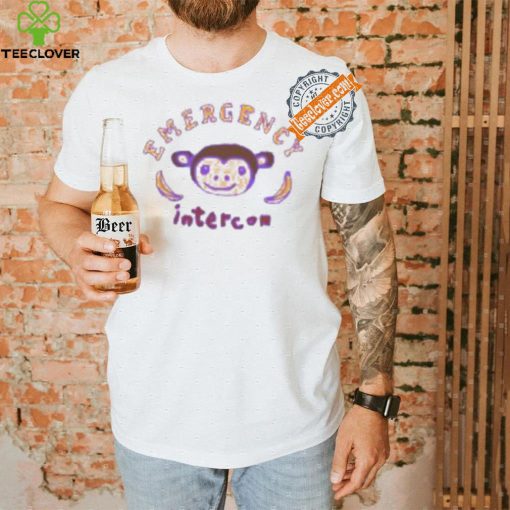 Emergency Intercom Monkey Purple Shirt
