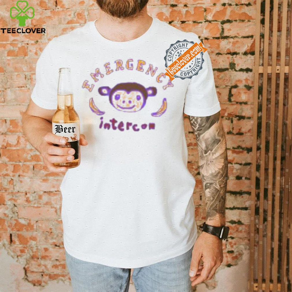 Emergency Intercom Monkey Purple Shirt Emergency Intercom Monkey Purple Shirt