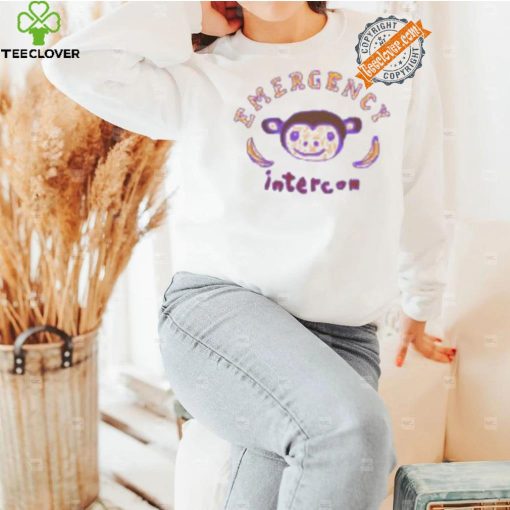 Emergency Intercom Monkey Purple Shirt