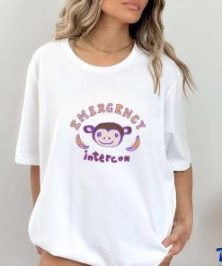 Emergency Intercom Monkey Purple Tee shirt