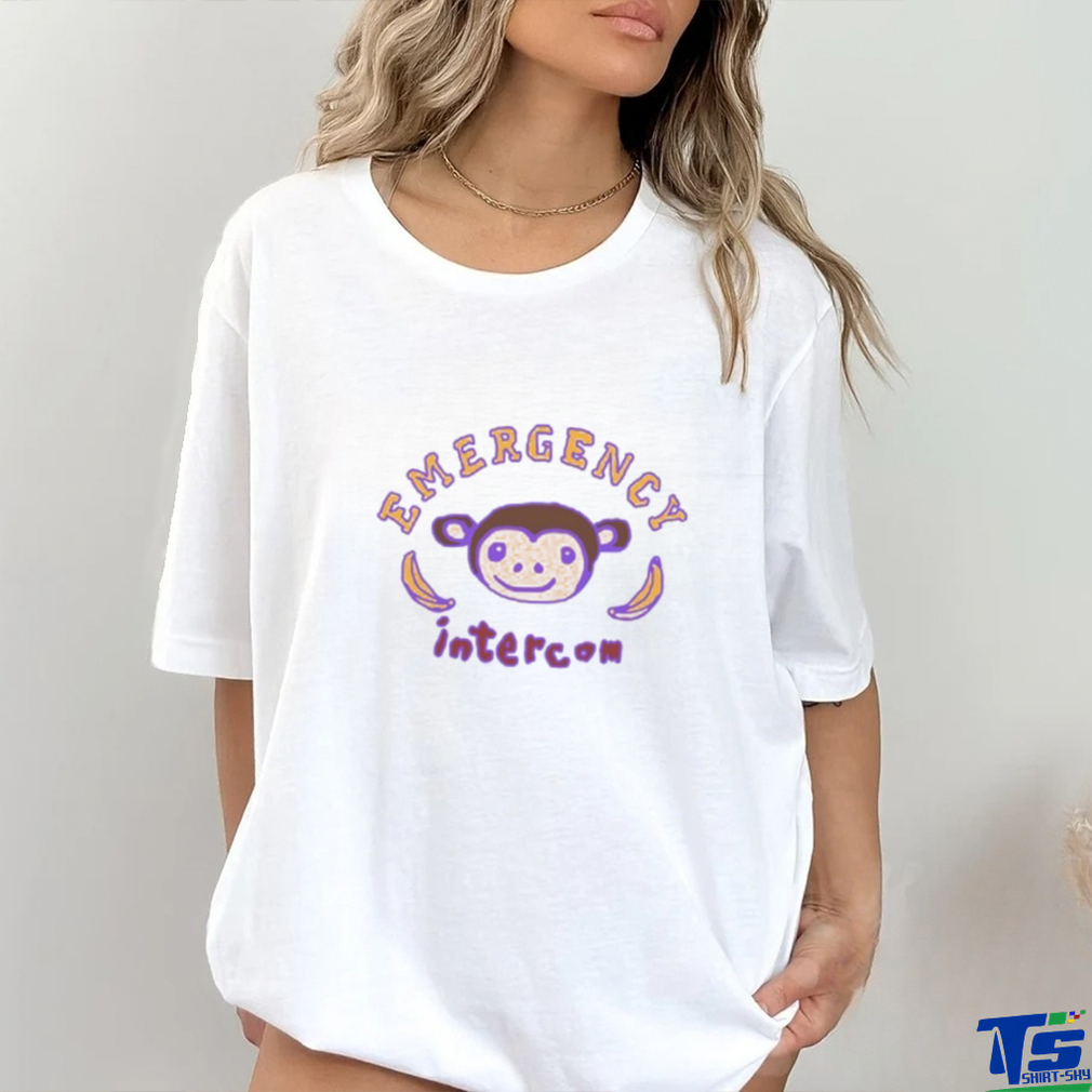 Emergency Intercom Monkey Purple Tee shirt Emergency Intercom Monkey Purple Tee shirt