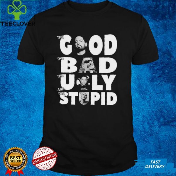 Eminem the Good LL Cool Benzino the bad The ugly and Machine Gun the stupid hoodie, sweater, longsleeve, shirt v-neck, t-shirt