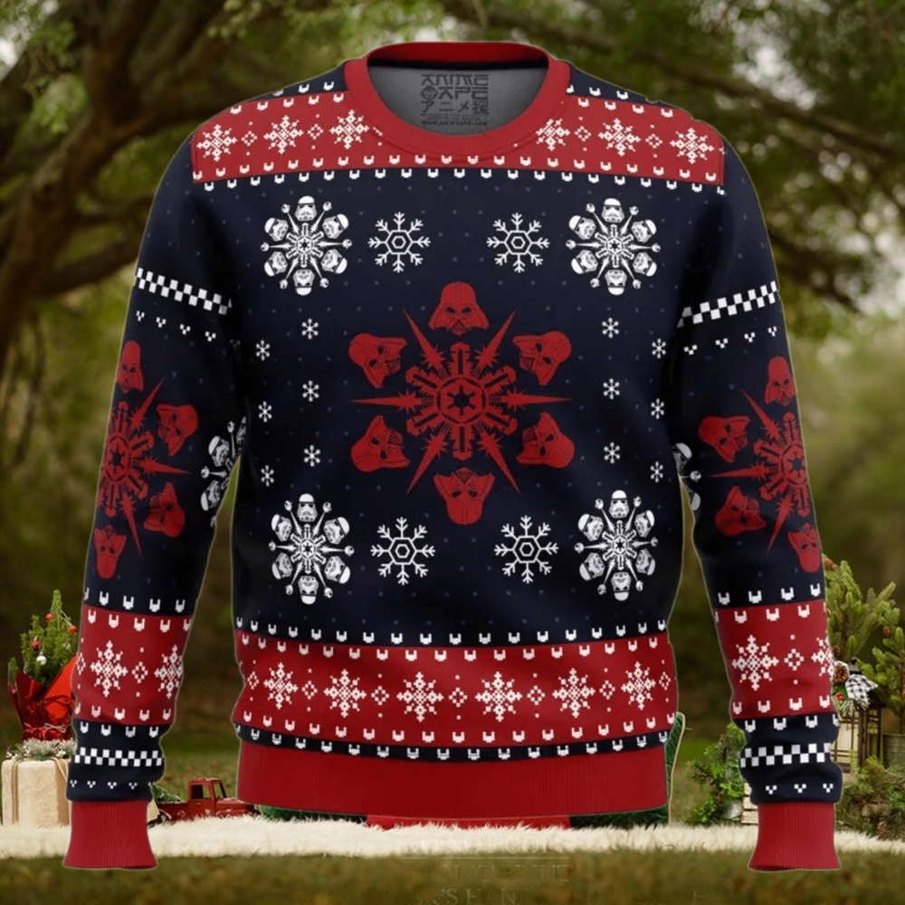 Empire Snowflakes Star Wars Ugly Christmas Sweater Empire Snowflakes Star Wars Ugly Christmas Sweater