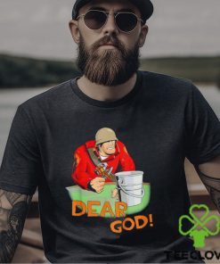 Emporium Red this is a bucket Dear God soldier shirt