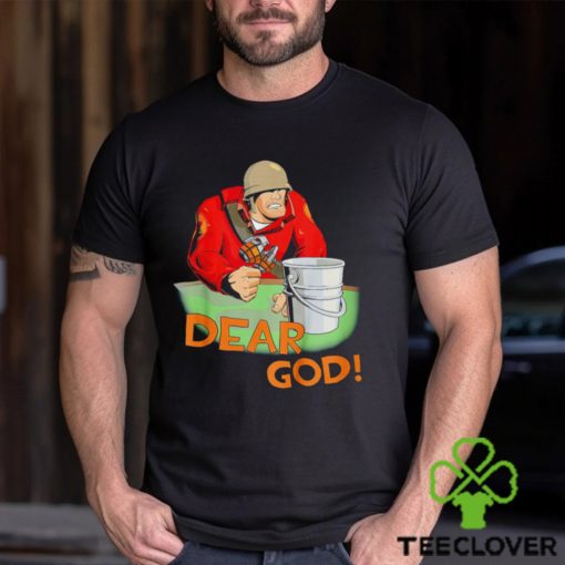 Emporium Red this is a bucket Dear God soldier hoodie, sweater, longsleeve, shirt v-neck, t-shirt