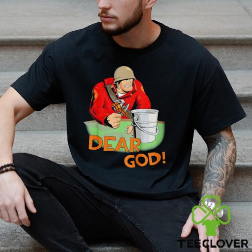 Emporium Red this is a bucket Dear God soldier hoodie, sweater, longsleeve, shirt v-neck, t-shirt