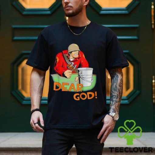 Emporium Red this is a bucket Dear God soldier hoodie, sweater, longsleeve, shirt v-neck, t-shirt