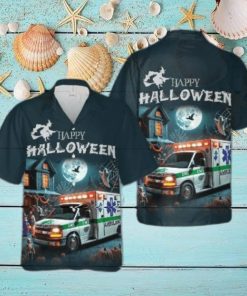 Ems Ambulance Halloween Hawaiian Shirt