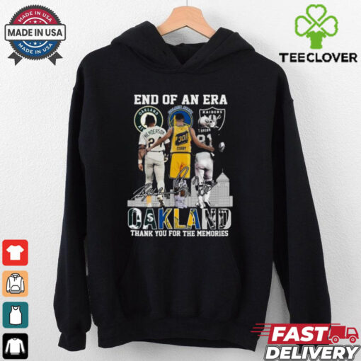 End Of An Era Oakland Henderson Curry And I Brown Thank You For The Memories Signatures 2024 T hoodie, sweater, longsleeve, shirt v-neck, t-shirt