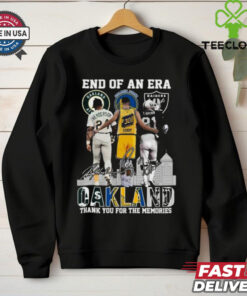 End Of An Era Oakland Henderson Curry And I Brown Thank You For The Memories Signatures 2024 T hoodie, sweater, longsleeve, shirt v-neck, t-shirt