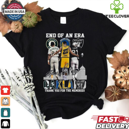 End Of An Era Oakland Henderson Curry And I Brown Thank You For The Memories Signatures 2024 T hoodie, sweater, longsleeve, shirt v-neck, t-shirt