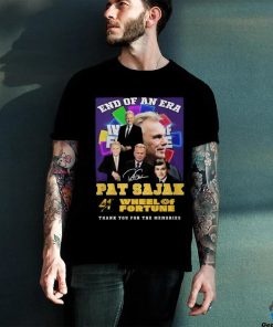 End Of An Era Pat Sajak 41st Anniversary Wheel Of Fortune Thank You For The Memories T Shirt