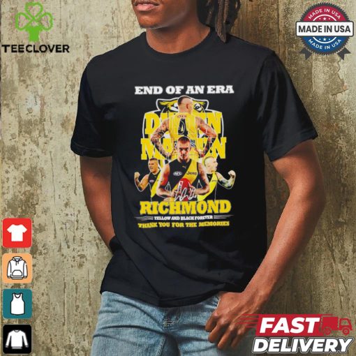 End of an era Dustin Martin Richmond yellow and black forever signature shirt