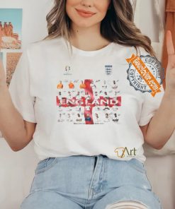 Endland Team Squad UEFA Euro 2024 Germany T Shirt