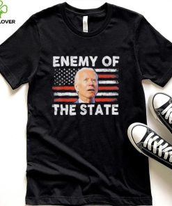Enemy Of State Trump Quotes American Patriotic USA Flag Shirt