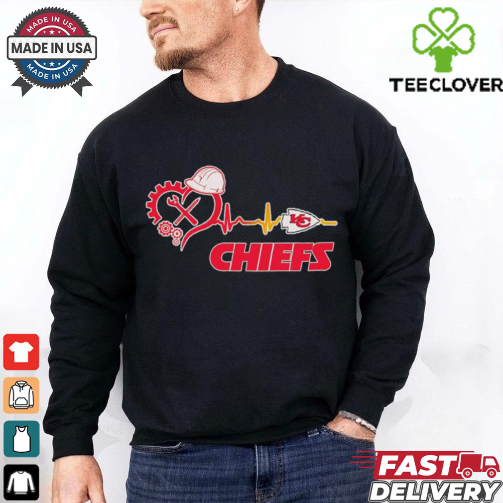 Engineer heartbeat Kansas City Chiefs shirt Engineer heartbeat Kansas City Chiefs shirt