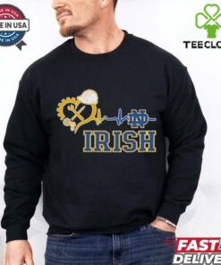 Engineer heartbeat Notre Dame Fighting Irish shirt