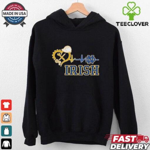 Engineer heartbeat Notre Dame Fighting Irish shirt