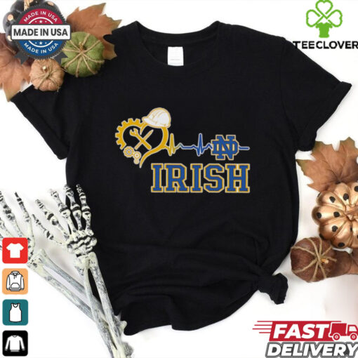 Engineer heartbeat Notre Dame Fighting Irish shirt