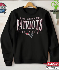 England Patriots Fanatics Heather Navy Divided Warp Tri Blend T Shirt