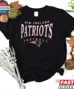 England Patriots Fanatics Heather Navy Divided Warp Tri Blend T Shirt