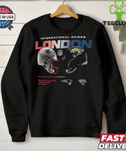 England Patriots vs. Jacksonville Jaguars Nike Black International Games London 2024 T Shirt