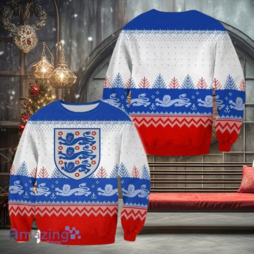 England Soccer Ugly Sweater Christmas Style Gift For Men And Women