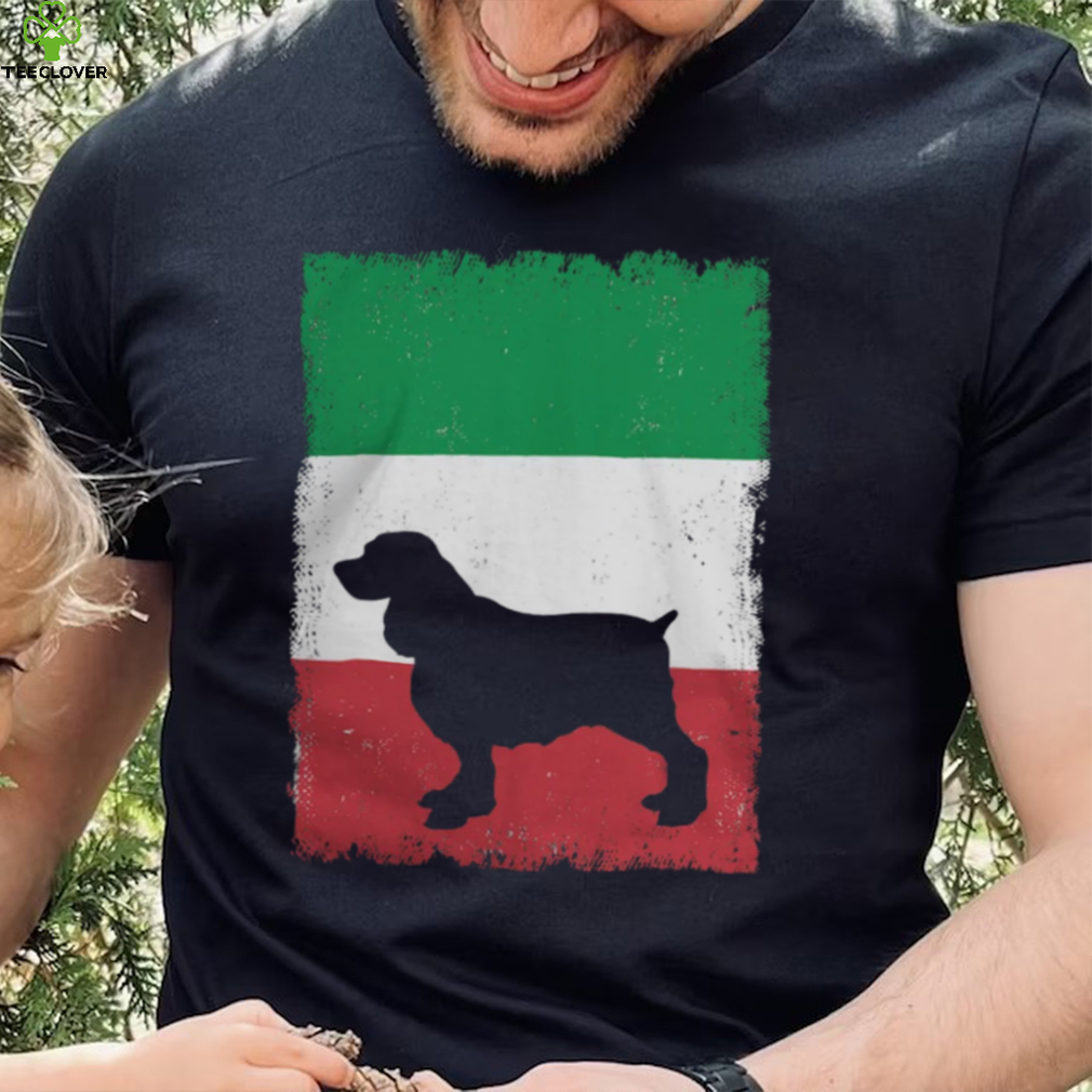 English Springer Spaniel Dog Italy Flag Italian Vintage shirt English Springer Spaniel Dog Italy Flag Italian Vintage shirt