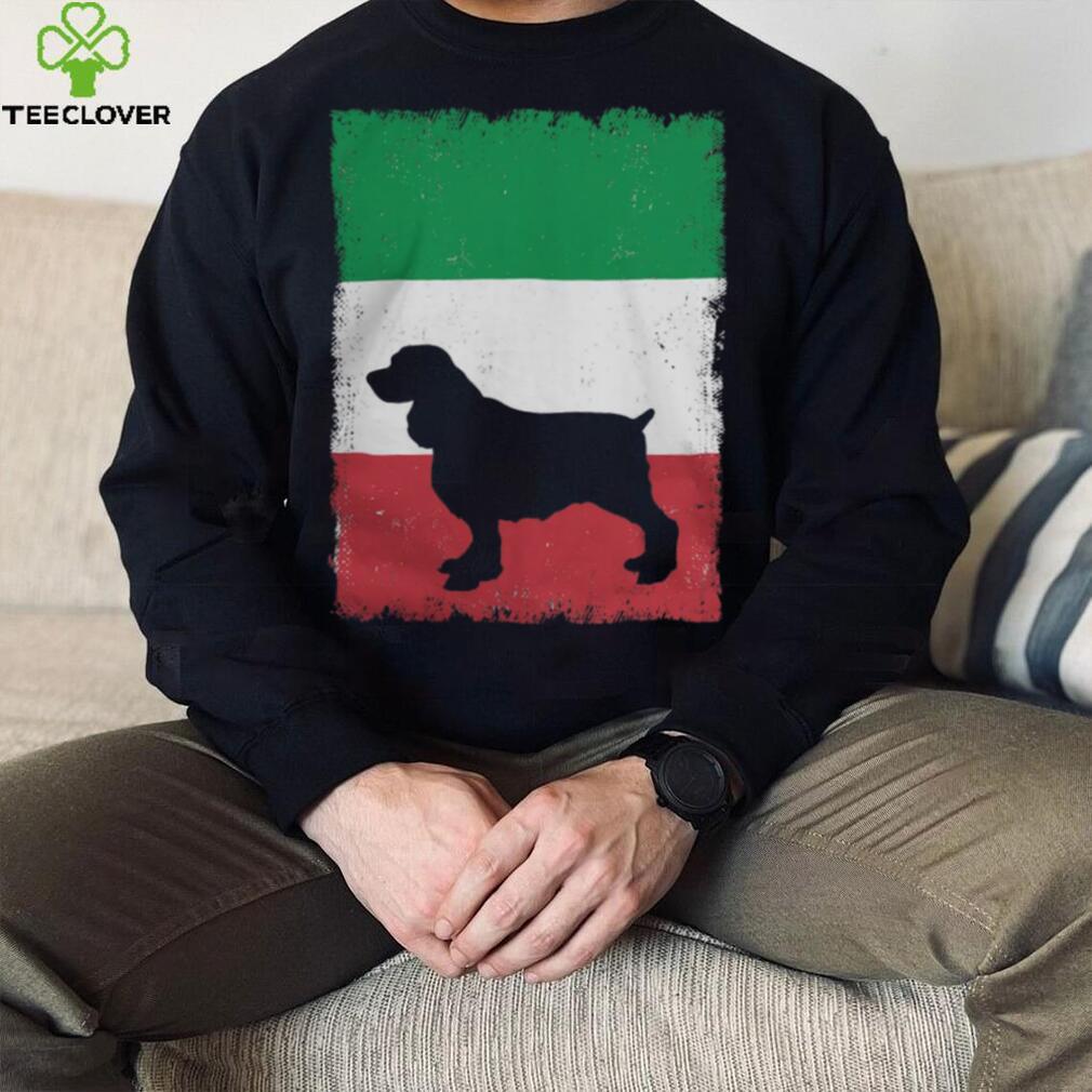 English Springer Spaniel Dog Italy Flag Italian Vintage shirt English Springer Spaniel Dog Italy Flag Italian Vintage shirt
