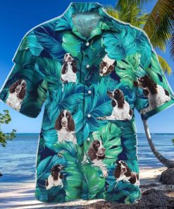 English Springer Spaniel Dog Lovers All Printed 3D Hawaiian Shirt For Men Women