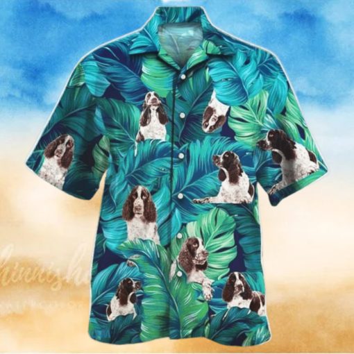 English Springer Spaniel Dog Lovers All Printed 3D Hawaiian Shirt For Men Women