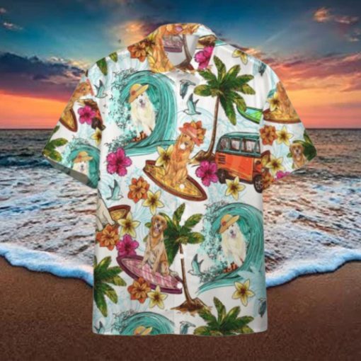 Enjoy Surfing With Retriever Dog Hawaiian Shirt