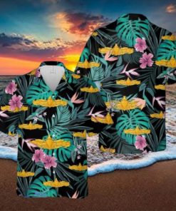 Enlisted surface warfare specialist Hawaiian Shirt Summer Vacation Button Shirt