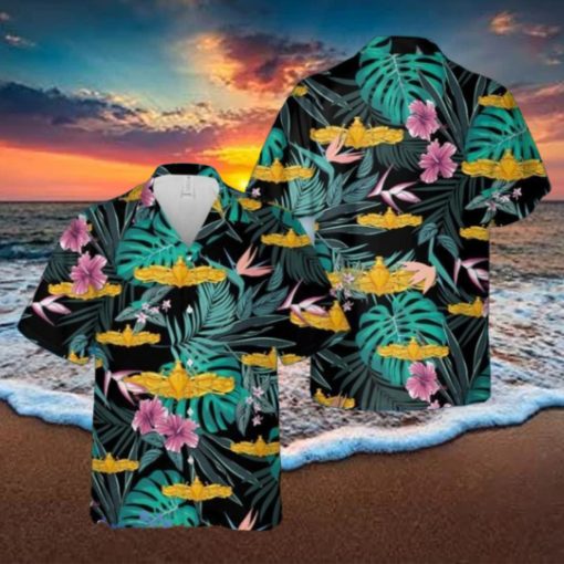 Enlisted surface warfare specialist Hawaiian Shirt Summer Vacation Button Shirt