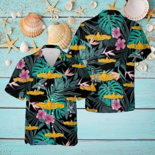 Enlisted surface warfare specialist Hawaiian Shirt Summer Vacation Button Shirt
