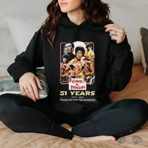 Enter The Dragon 51 Years Of 1973 2024 Thank You For The Memories T shirt