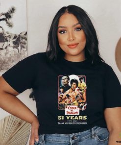 Enter The Dragon 51 Years Of 1973 2024 Thank You For The Memories T shirt