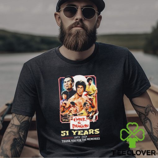 Enter The Dragon 51 Years Of 1973 2024 Thank You For The Memories t shirt