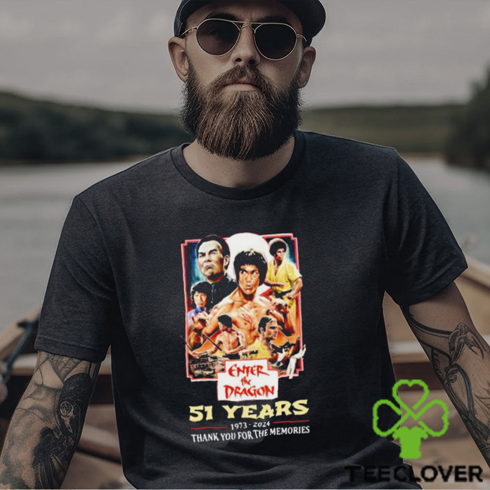 Enter The Dragon 51 Years Of 1973 2024 Thank You For The Memories t shirt Enter The Dragon 51 Years Of 1973 2024 Thank You For The Memories t shirt