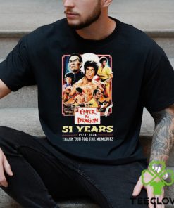 Enter The Dragon 51 Years Of 1973 2024 Thank You For The Memories t shirt