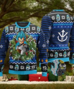 Epic Super Saiyan Blue Vegeta Ugly Xmas Sweater