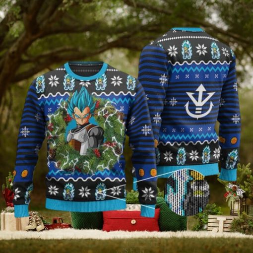 Epic Super Saiyan Blue Vegeta Ugly Xmas Sweater