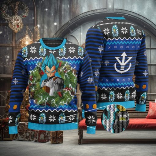 Epic Super Saiyan Blue Vegeta Ugly Xmas Sweater