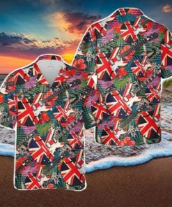 Epiphone ES 335 Union Jack Hawaiian Shirt Summer Holiday Gift