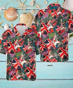 Epiphone ES 335 Union Jack Hawaiian Shirt Summer Holiday Gift