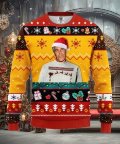 Epstein Ugly Christmas Sweater Red Yellow Ideas For Men Women