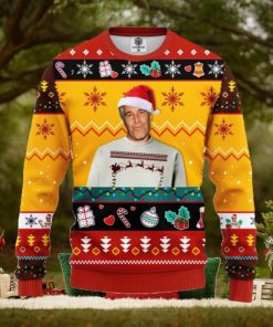 Epstein Ugly Christmas Sweater Red Yellow Ideas For Men Women